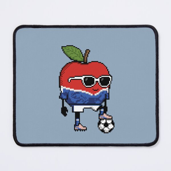Item preview, Apple Pixel in a Soccer Uniform 7 designed and sold by White Rim Mates.