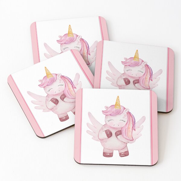 Item preview, Cute Unicorn in Pink Frame designed and sold by TeeGeeTees.