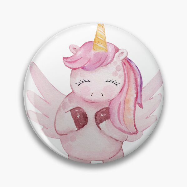 Item preview, Cute Unicorn in Pink Frame designed and sold by TeeGeeTees.