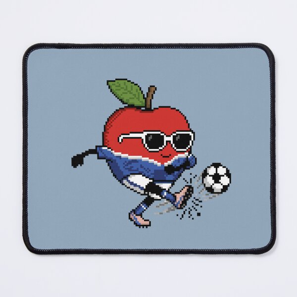 Item preview, Apple Pixel in a Soccer Uniform 8 designed and sold by White Rim Mates.
