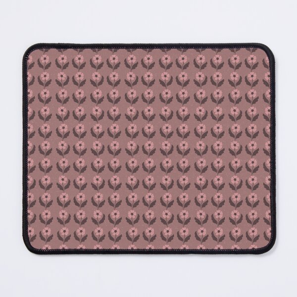 Item preview, Small Retro Dusty Mauve Floral Scandinavian Folk Botanical Pattern designed and sold by DColourMuse.