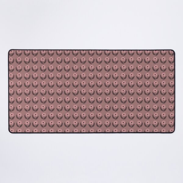 Item preview, Small Retro Dusty Mauve Floral Scandinavian Folk Botanical Pattern designed and sold by DColourMuse.