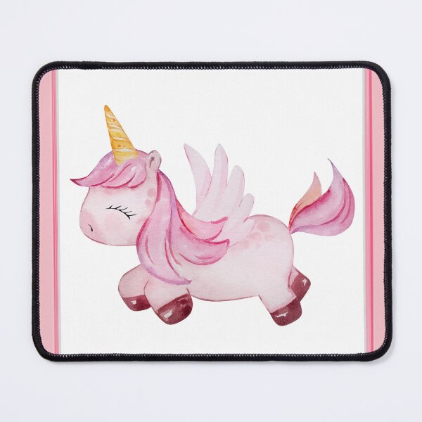 Item preview, Cute Flying Unicorn in Pink Frame designed and sold by TeeGeeTees.