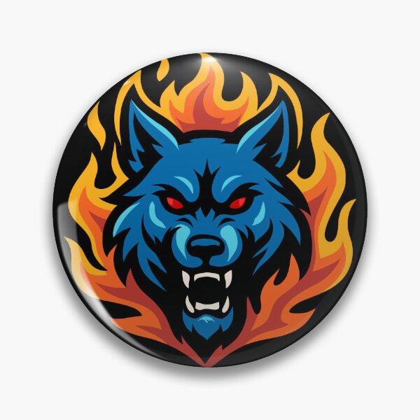 Item preview, Wolf – Fierce Flame | Urban Zodiac Mascot designed and sold by Karma Design.