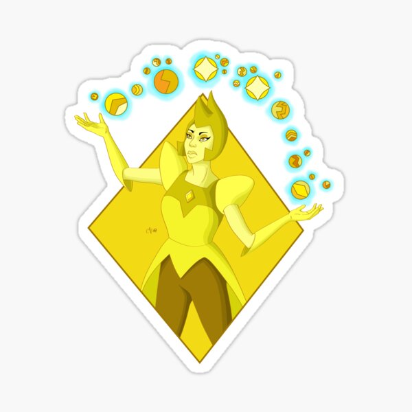 Yellow Diamond Sticker