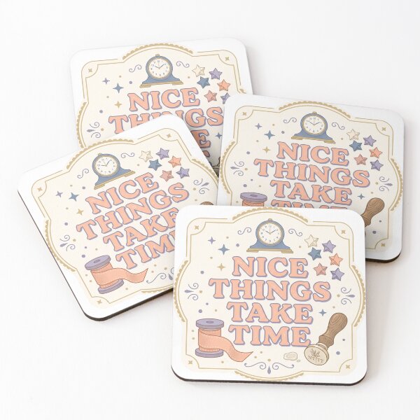 Item preview, Nice Things Take Time – Cute Sewing  designed and sold by CuteRage.