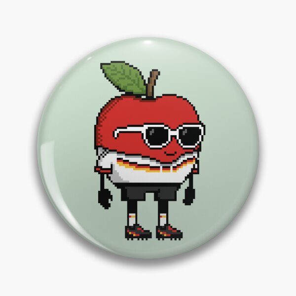 Item preview, Apple Pixel in a Soccer Uniform 9 designed and sold by White Rim Mates.