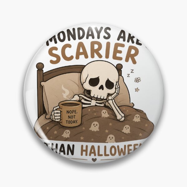 Item preview, Mondays Are Scarier Than Halloween designed and sold by amberwathen.