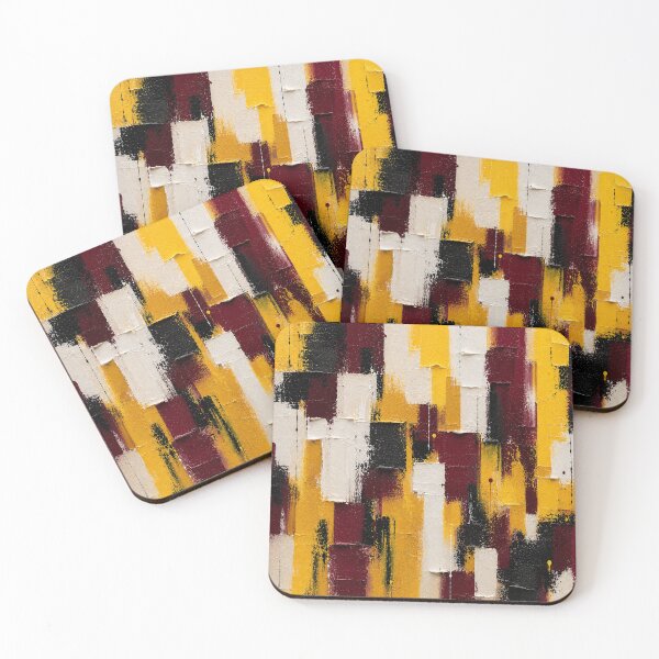 Item preview, Golden Matter – Textured Abstract Impasto Art designed and sold by Ingorgia Studio.