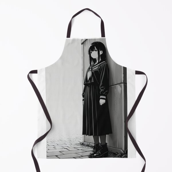 Item preview, Art - Manga Character, Solitary Daydream in Black and White designed and sold by AnimeShin.