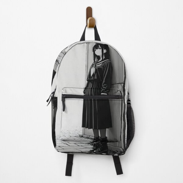 Item preview, Art - Manga Character, Solitary Daydream in Black and White designed and sold by AnimeShin.