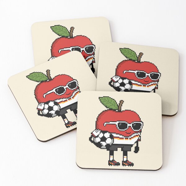 Item preview, Apple Pixel in a Soccer Uniform 10 designed and sold by White Rim Mates.