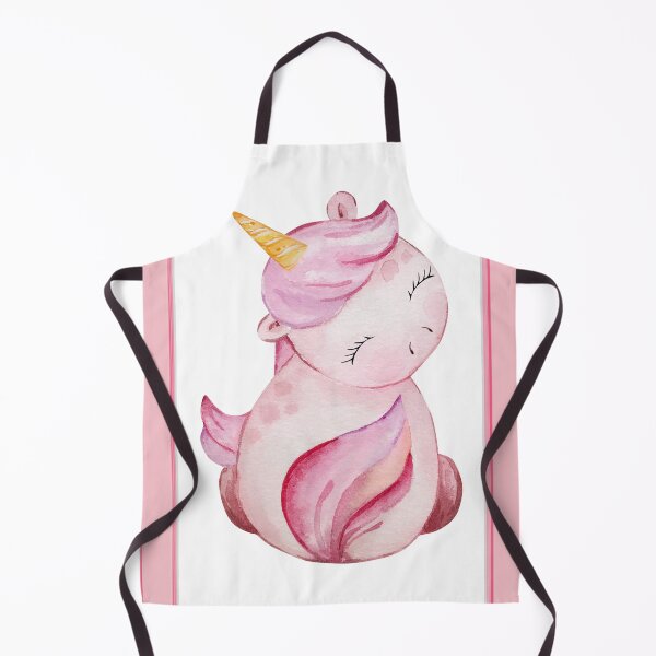 Item preview, Cute Sitting Unicorn in Pink Frame designed and sold by TeeGeeTees.