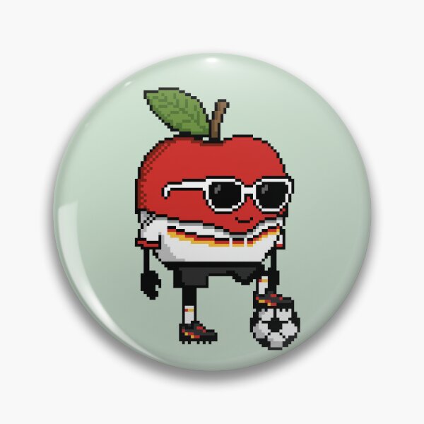 Item preview, Apple Pixel in a Soccer Uniform 11 designed and sold by White Rim Mates.