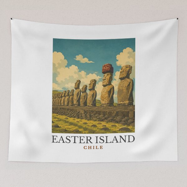 Item preview, Easter Island - Chile designed and sold by GoodOldVintage.