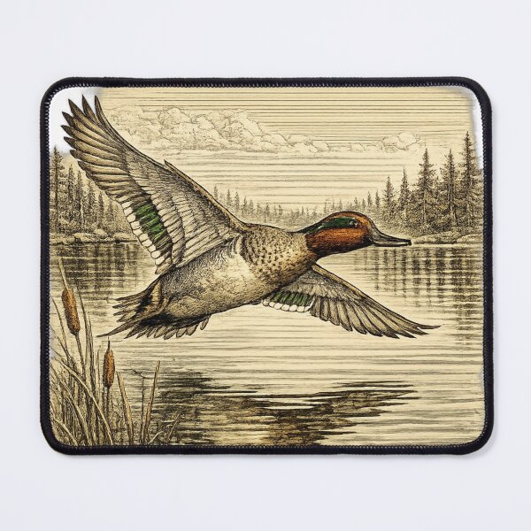 Item preview, Green-winged Teal Marsh Flight designed and sold by KrungiT Design .