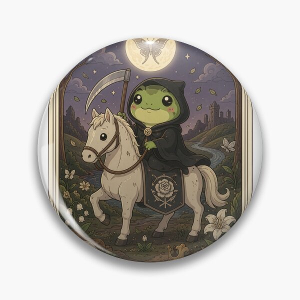 Item preview, Death - Tarotoads! by Everbright Studios - Cute Tarot Card Frog Art designed and sold by Toadally Tarot.