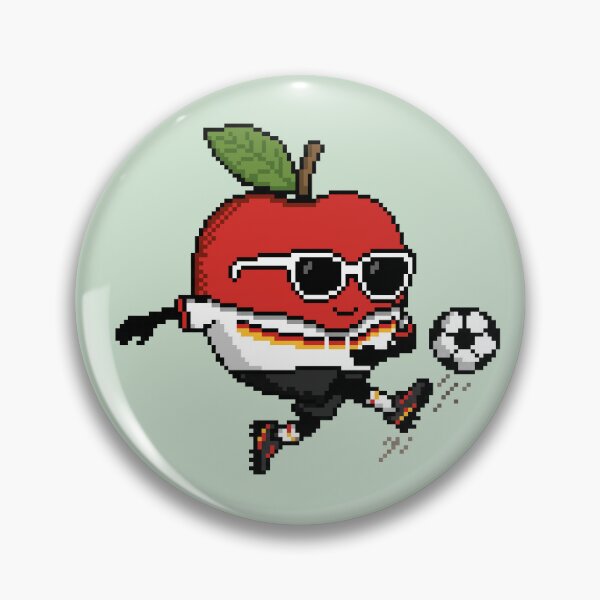 Item preview, Apple Pixel in a Soccer Uniform 12 designed and sold by White Rim Mates.