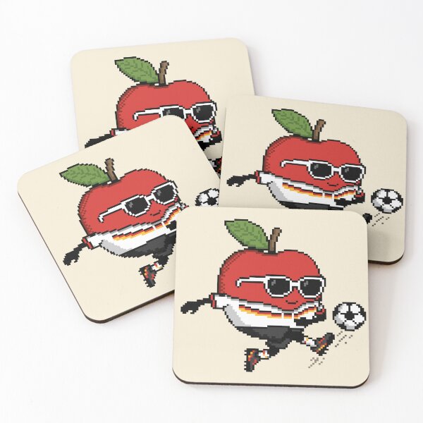 Item preview, Apple Pixel in a Soccer Uniform 12 designed and sold by White Rim Mates.