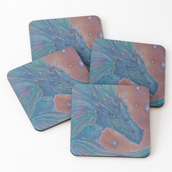 Item preview, Mystical blue dragon art by Renee Lavoie designed and sold by Renee Lavoie.