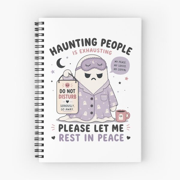 Item preview, Haunting People Is Exhausting Ghost designed and sold by amberwathen.
