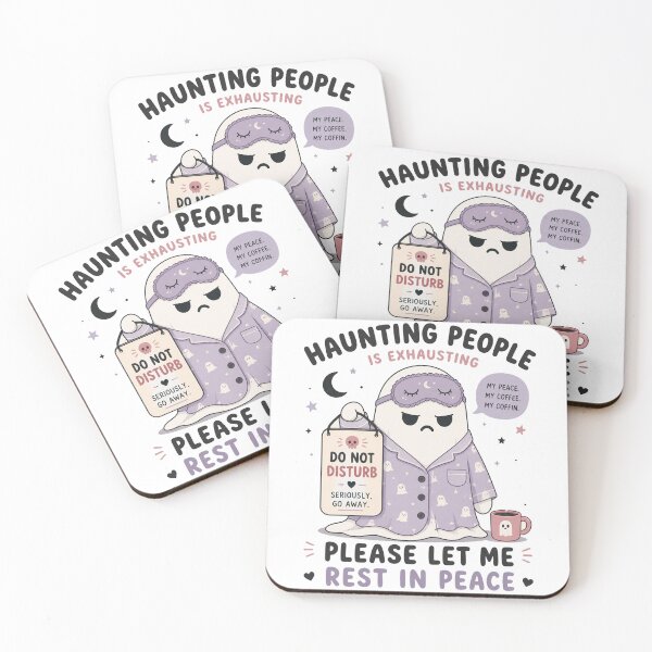 Item preview, Haunting People Is Exhausting Ghost designed and sold by amberwathen.