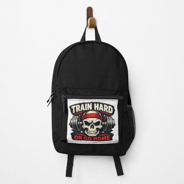 Item preview, Train Hard or Go Home – Skull Gym Workout Fitness Motivation Vintage Design designed and sold by ser-Ile.