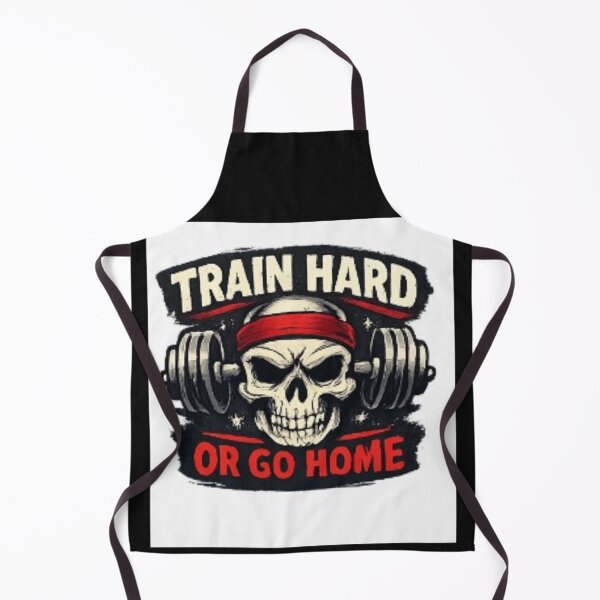 Item preview, Train Hard or Go Home – Skull Gym Workout Fitness Motivation Vintage Design designed and sold by ser-Ile.