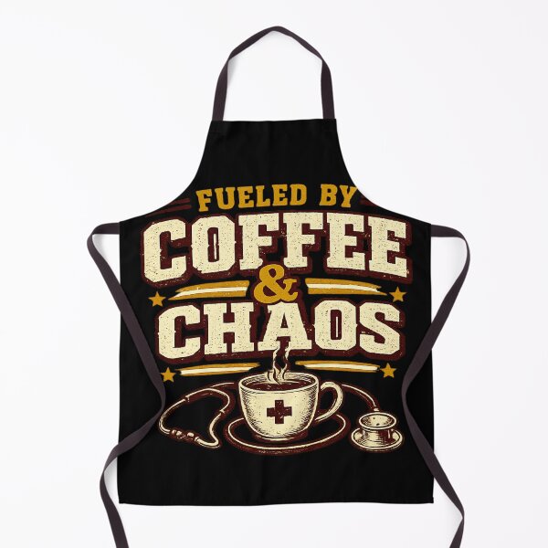 Item preview, Funny Nurse Shirt Fueled by Coffee and Chaos Night Shift Nurse Gift Women RN Nursing designed and sold by EvergreenThread.