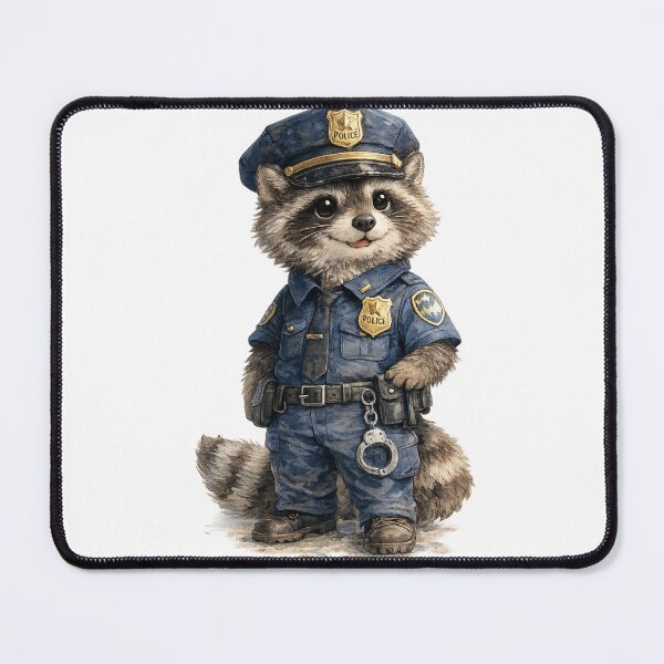 Item preview, Cute Raccoon Police Officer designed and sold by photoparadise22.