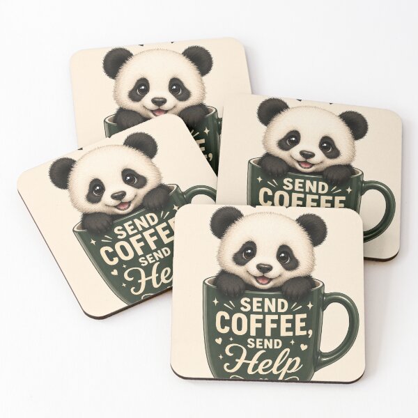 Item preview, Panda Coffee Mug Send Help Design designed and sold by GrzywaM.
