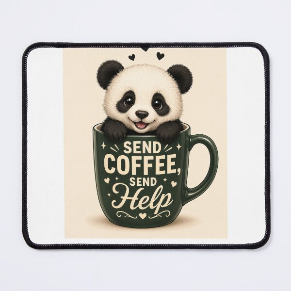 Item preview, Panda Coffee Mug Send Help Design designed and sold by GrzywaM.