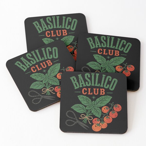Item preview, Basilico Club - Retro Italian Emblem Illustration designed and sold by VisualArtsOasis.