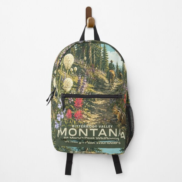Item preview, St Mary's Peak Wildflowers Montana Bitterroot Valley Adventures designed and sold by sabrinart42.
