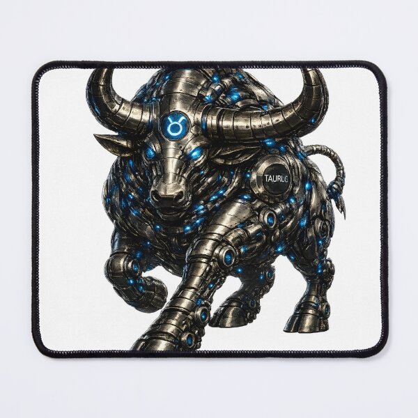 Item preview, Steel Taurus V4 – Cyberpunk Mechanical Bull | Futuristic Zodiac Sign | Industrial Metal Taurus | Robotic Bull T-Shirt designed and sold by SteelCoat Studio.