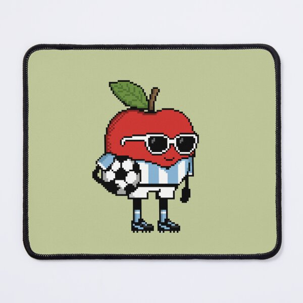 Item preview, Apple Pixel in a Soccer Uniform 14 designed and sold by White Rim Mates.