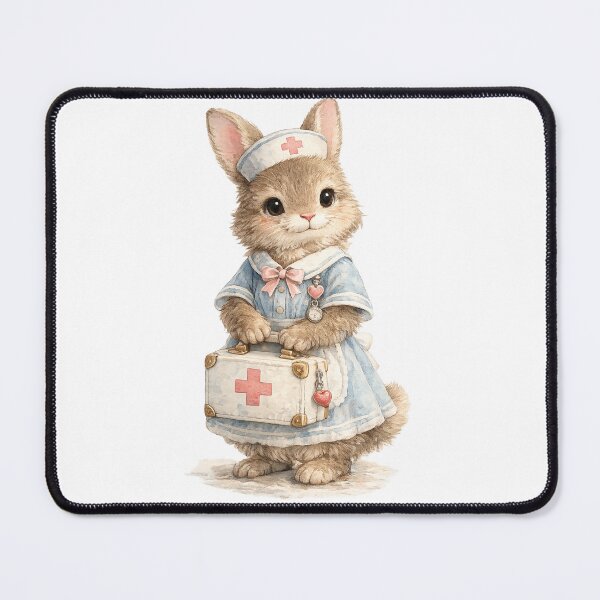 Item preview, Cute Bunny Nurse with Medical Kit designed and sold by photoparadise22.