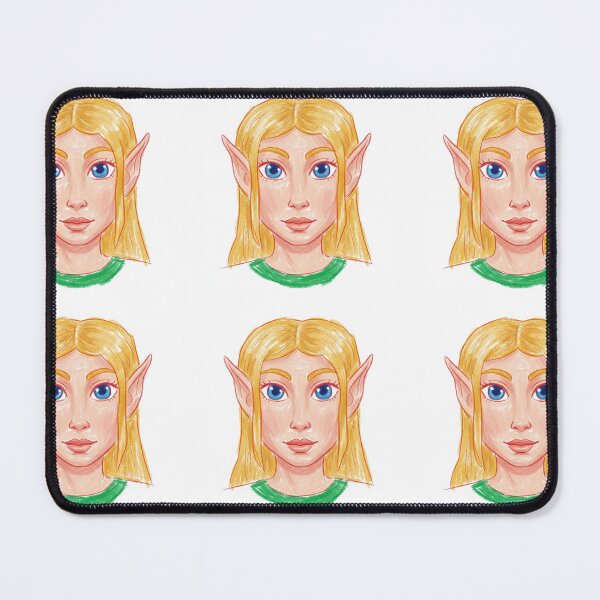 Item preview, Chalk Style Blonde Elf Portrait Illustration designed and sold by KaleChub.