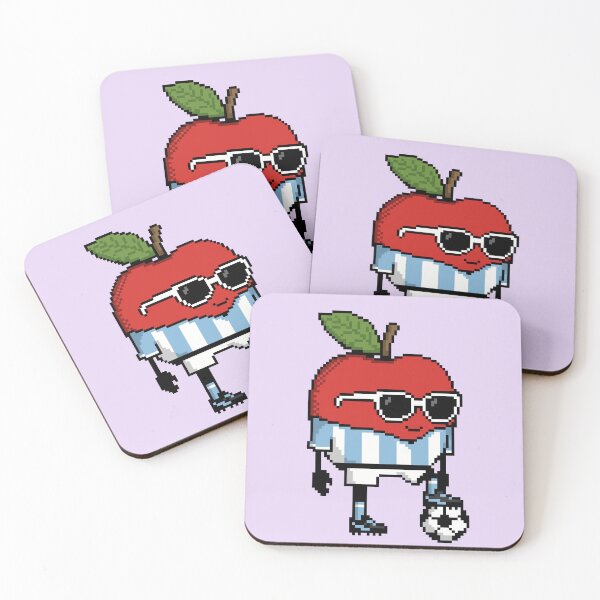 Item preview, Apple Pixel in a Soccer Uniform 15 designed and sold by White Rim Mates.
