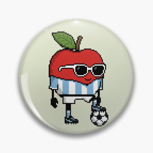 Item preview, Apple Pixel in a Soccer Uniform 15 designed and sold by White Rim Mates.