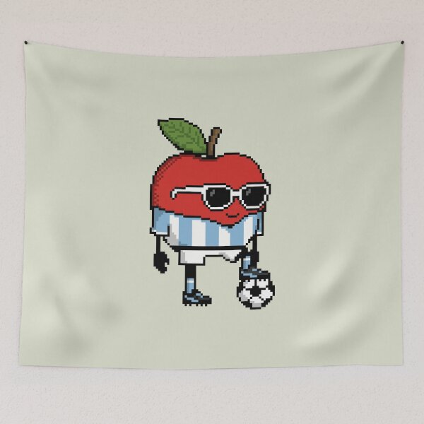 Item preview, Apple Pixel in a Soccer Uniform 15 designed and sold by White Rim Mates.