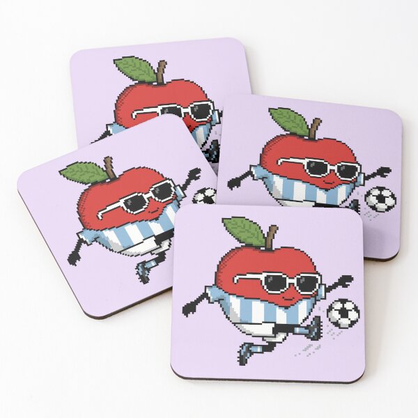 Item preview, Apple Pixel in a Soccer Uniform 16 designed and sold by White Rim Mates.