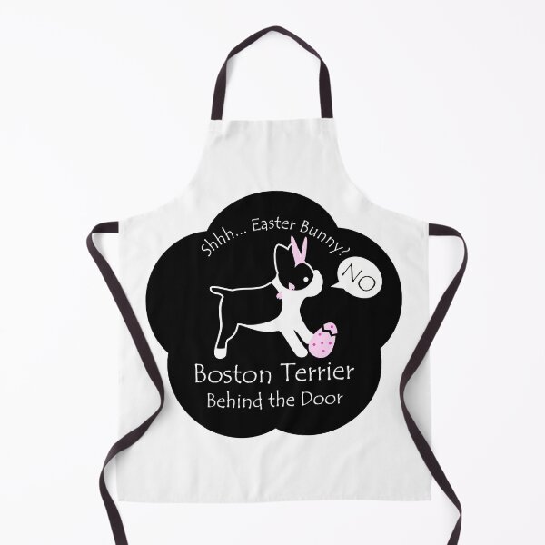 Item preview, Funny Boston Terrier Easter Bunny Behind the Door Black Base designed and sold by Na7nasColorShop.