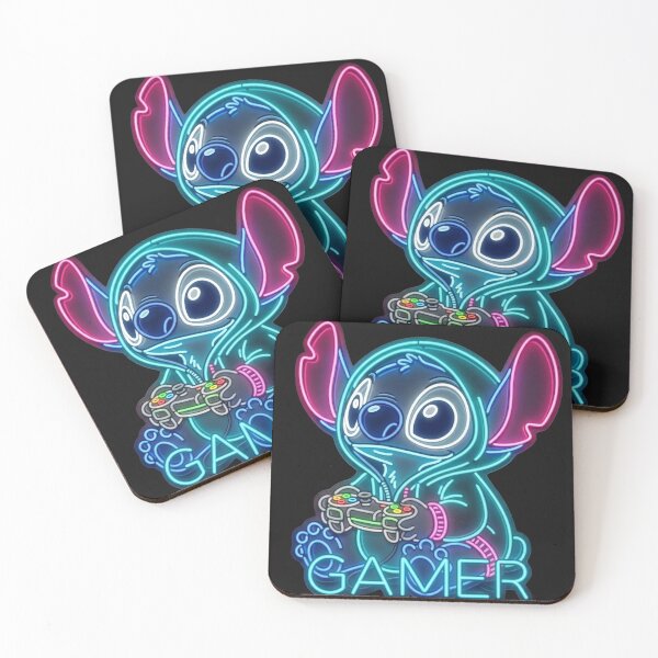 Item preview, Cute Blue Alien Gamer Neon Sign Art designed and sold by alalame.