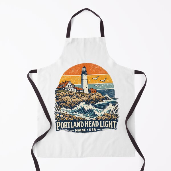 Item preview, Portland Head Light Maine Vintage Lighthouse Shirt | Retro Coastal Travel Souvenir Design designed and sold by Globalcitytees.