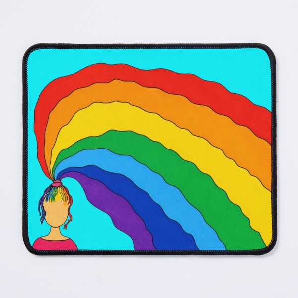 Item preview, Rainbow Hair – Colorful Illustration designed and sold by JOANNASKAH.