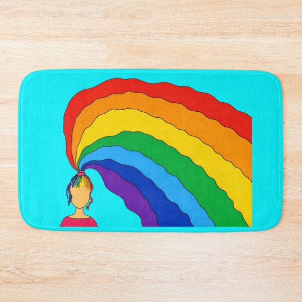 Item preview, Rainbow Hair – Colorful Illustration designed and sold by JOANNASKAH.