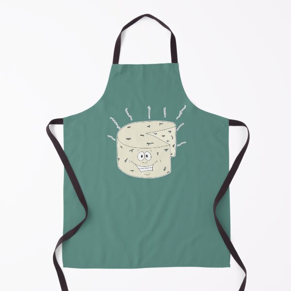 Item preview, Funny Stinky Blue Cheese Cartoon | Cute Moldy Food With Attitude Sticker designed and sold by MyxaART.