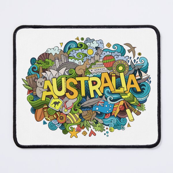 Item preview, Australia graphic t-shirt design designed and sold by GEEZER.