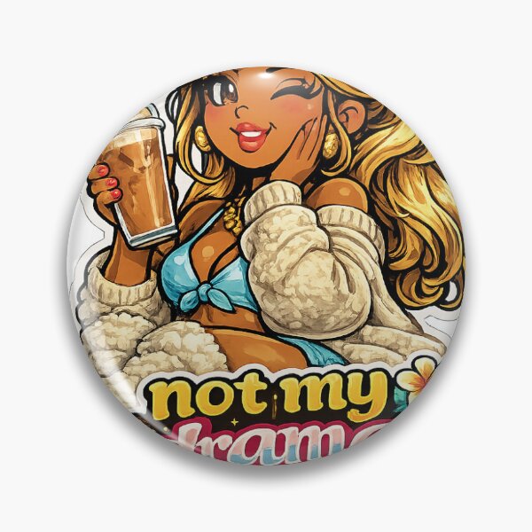 Item preview, Iced Coffee Girl Funny Relatable Sticker designed and sold by RedRubyBubble.